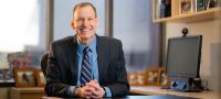 Dr. Jim Stein in his office