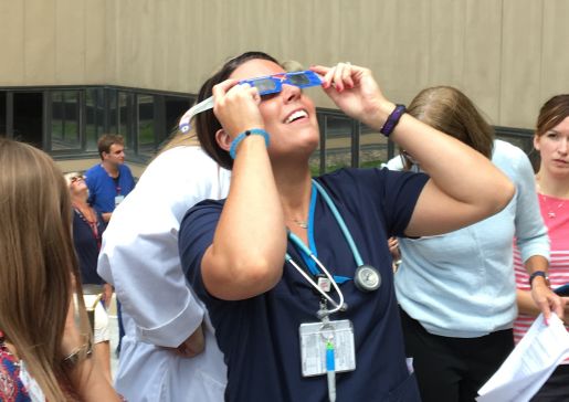 solar eclipse viewing - University Hospital