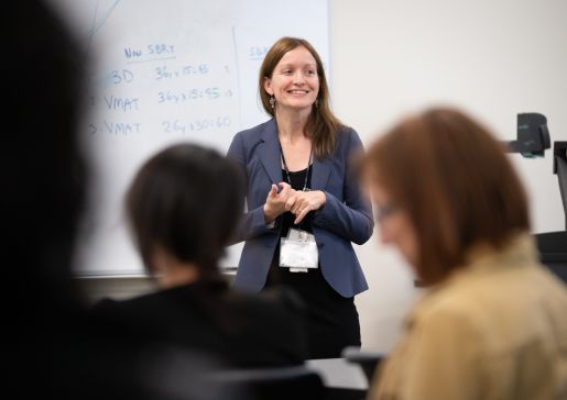  Dr. Barbara Bendlin, leader of the Wisconsin ADRC Research Education Component (REC), welcomes students and scientists to the REC Junior Fellowship Luncheon