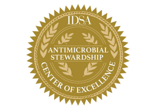 ISDA Antimicrobial Stewardship Center of Excellence seal
