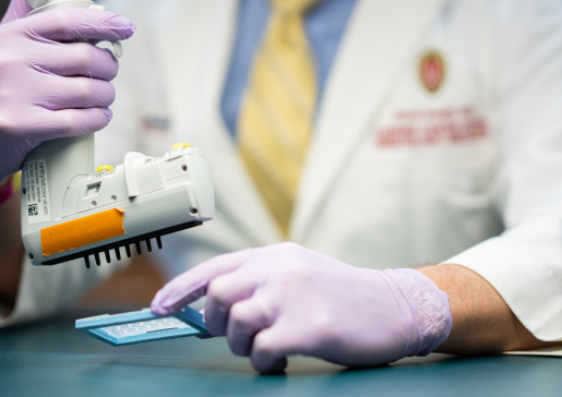 closeup photo of Dr. David Kosoff in the lab