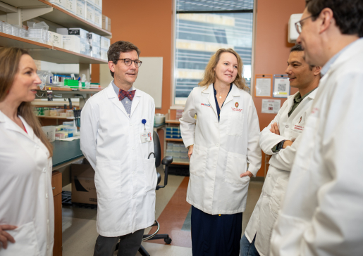 Endocrinology and diabetes researchers in a lab setting.