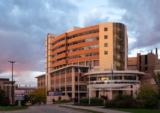 Exterior photo of American Family Children's Hospital