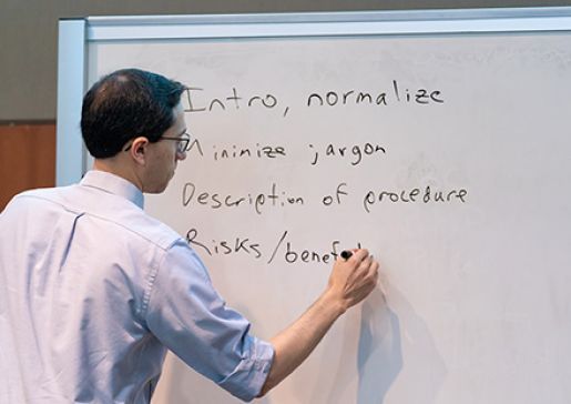 Writing on board