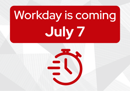Workday is coming July 7 graphic