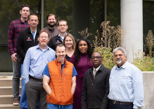 Outdoor group photo of Department of Medicine QI committee
