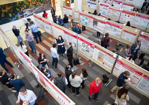 Research Day poster session in full force.