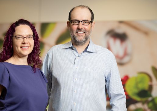 Drs. Siobhan Wilson and James Bigham, pictured at the Health Sciences Learning Center, developed an elective course for medical students on firearms injury prevention.