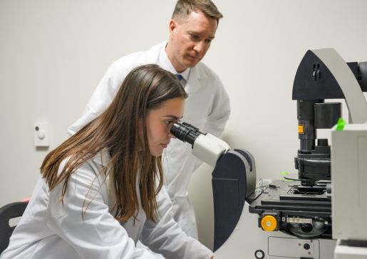 Alexey Glukhov and lab member