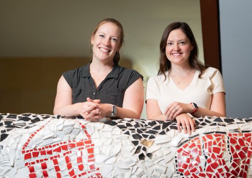 Julie Keating, PhD, scientist I, Infectious Disease, and Laurel Legenza, PhD, PharmD, assistant professor, University of Wisconsin School of Nursing.
