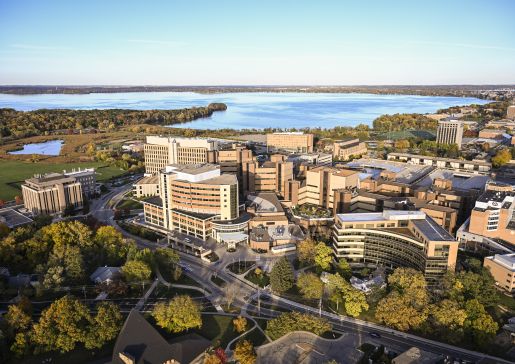 University Hospital and its environs.