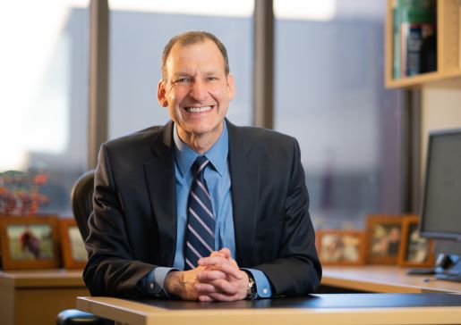 Dr. Jim Stein in his office